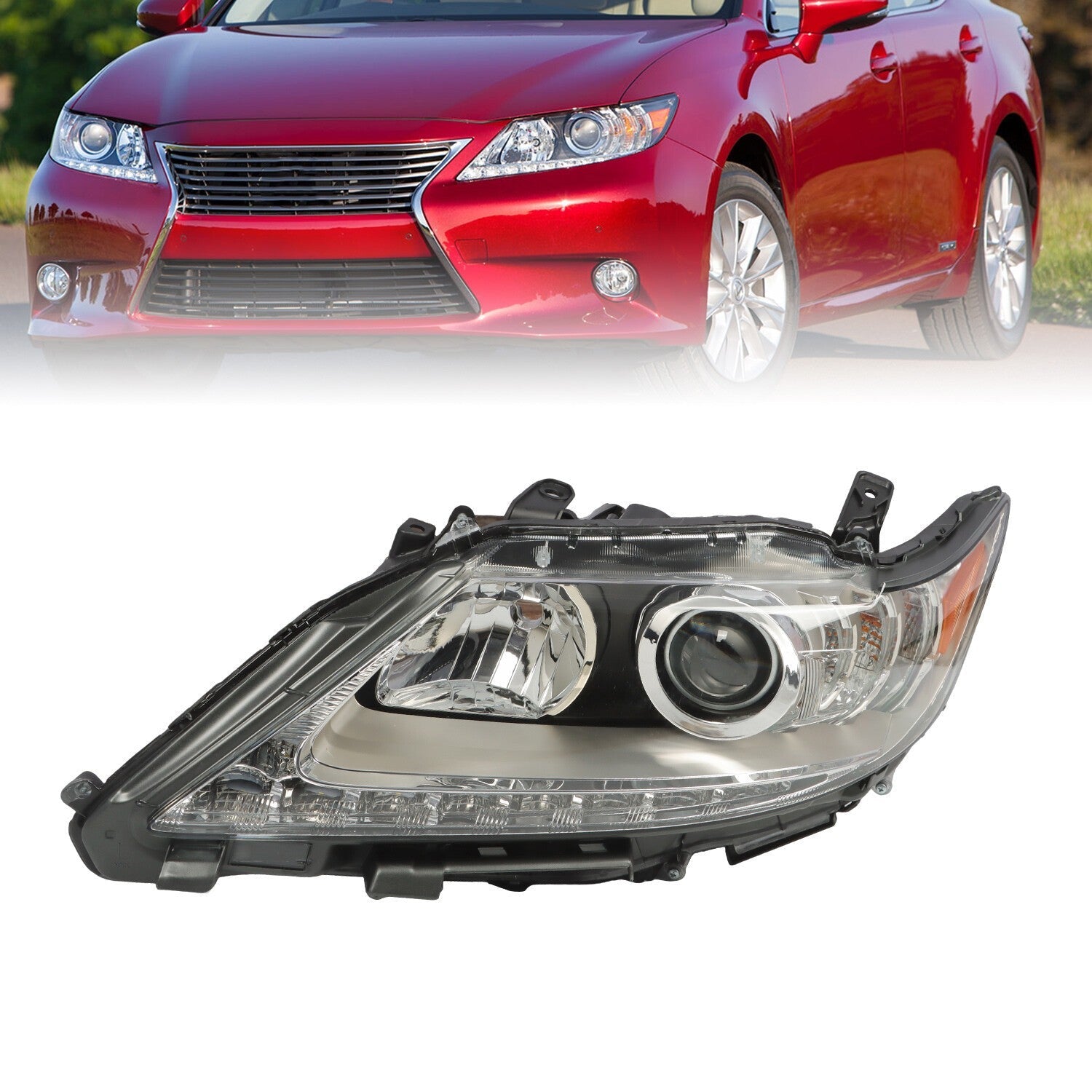 Xenon HID Headlight Left Driver Side for 2013-2015 Lexus ES350 ES300h