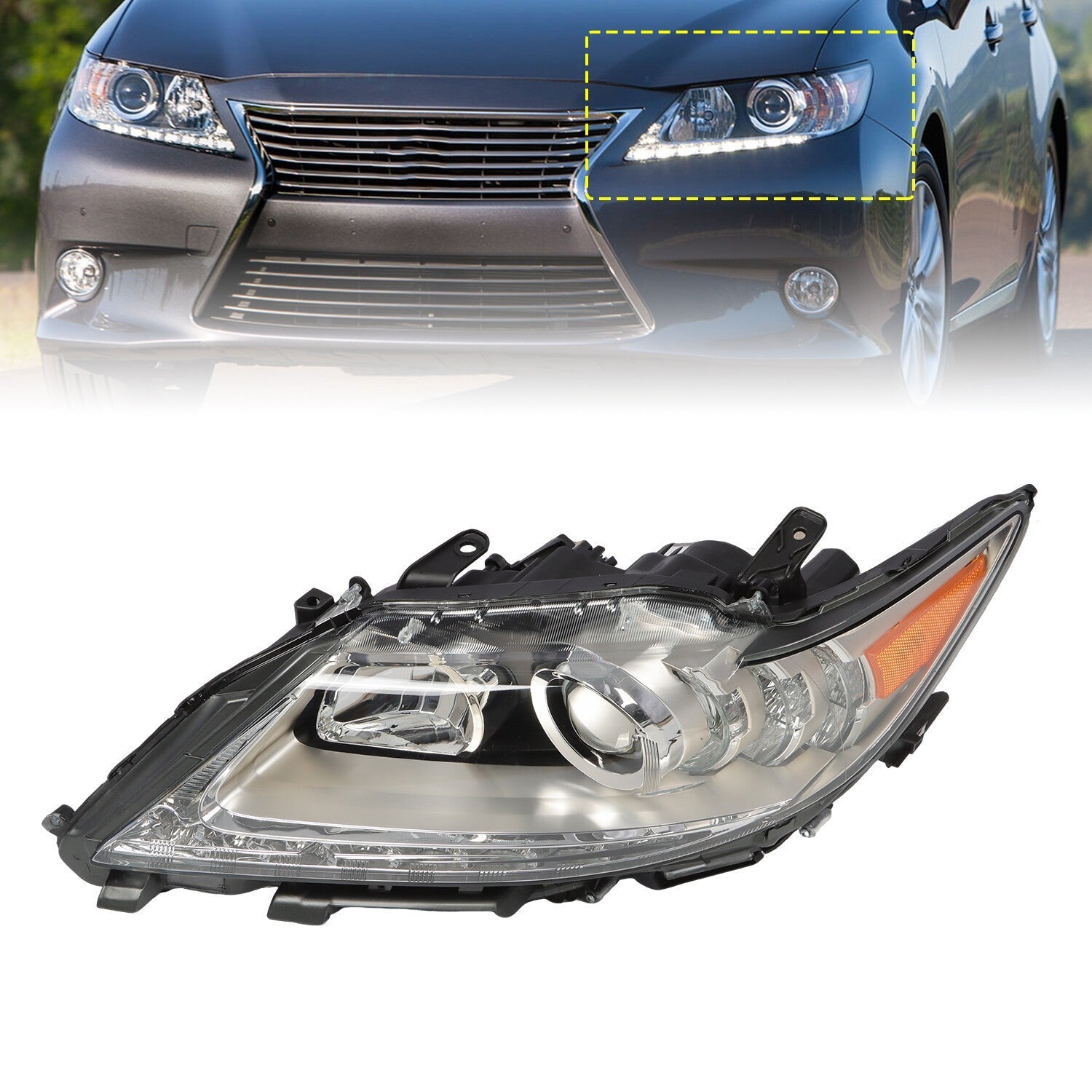 Xenon HID Headlight Left Driver Side for 2013-2015 Lexus ES350 ES300h
