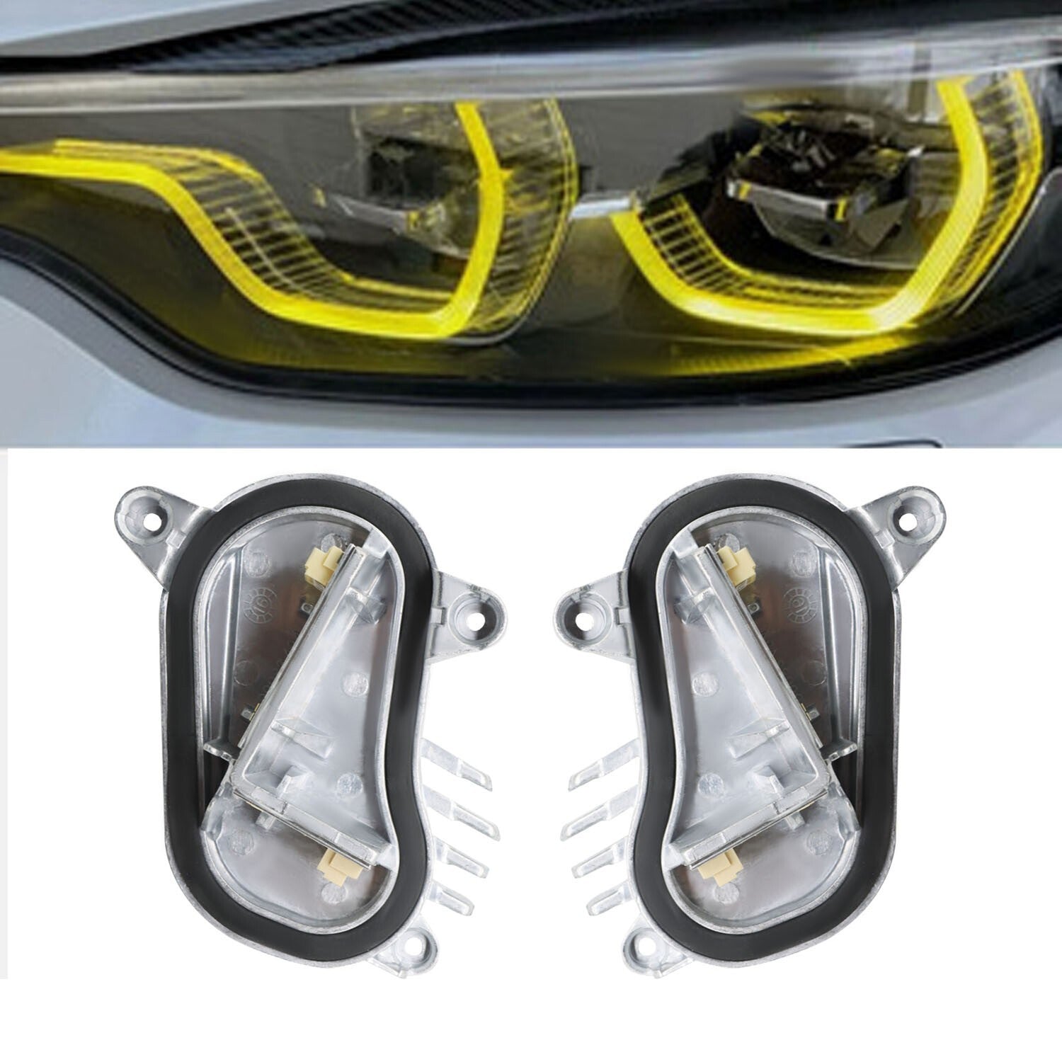Yellow Angel Eyes DRL Adaptive LED Module for BMW F80 M3 F82 F83 M4 2018-20