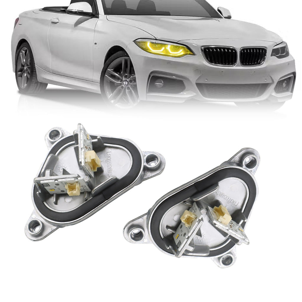 Yellow Angel Eyes DRL LED Modules for 2018-2021 BMW 2 Series F22 F23 F87 M2