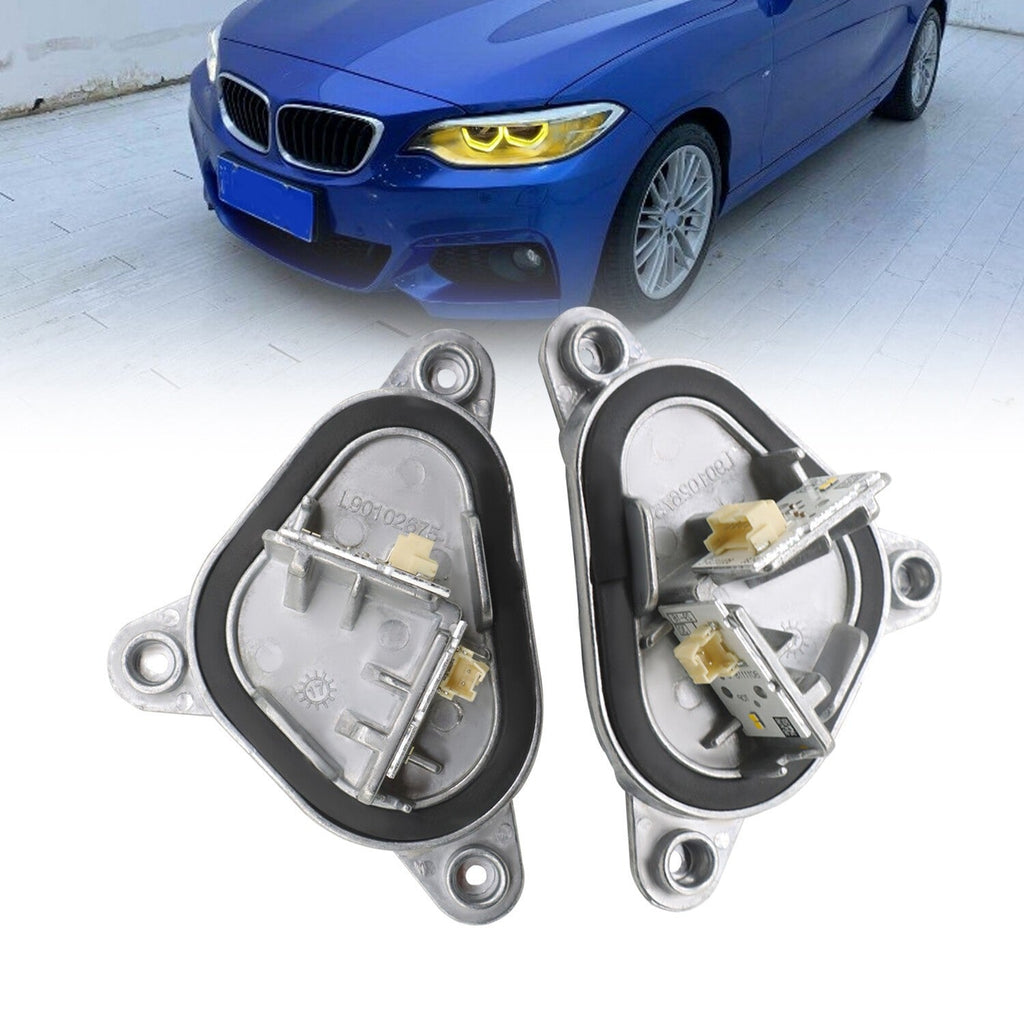 Yellow Angel Eyes DRL LED Modules for 2018-2021 BMW 2 Series F22 F23 F87 M2