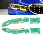 Yellow LED DRL Boards for BMW G20 330e 330i M340i 2019-22 Daytime Running Lights