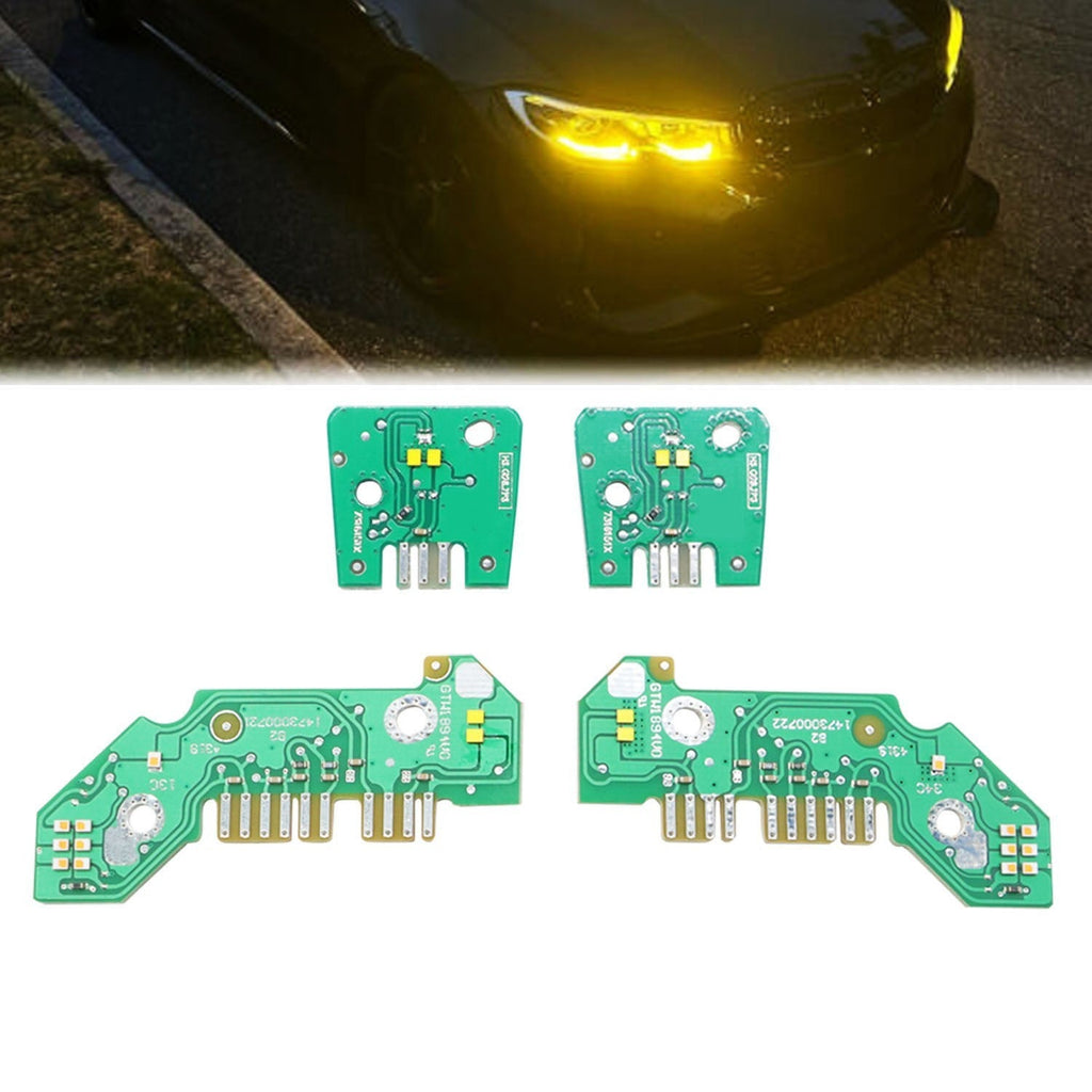 Yellow LED DRL Boards for BMW G20 330e 330i M340i 2019-22 Daytime Running Lights