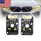 Yellow DRL LED Boards for 17-20 BMW G30 530i 540i F90 M5 Daytime Running Lights