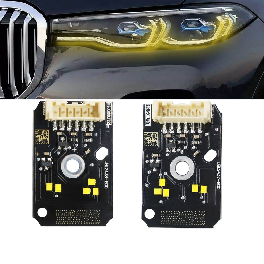 Yellow DRL LED Boards for 17-20 BMW G30 530i 540i F90 M5 Daytime Running Lights