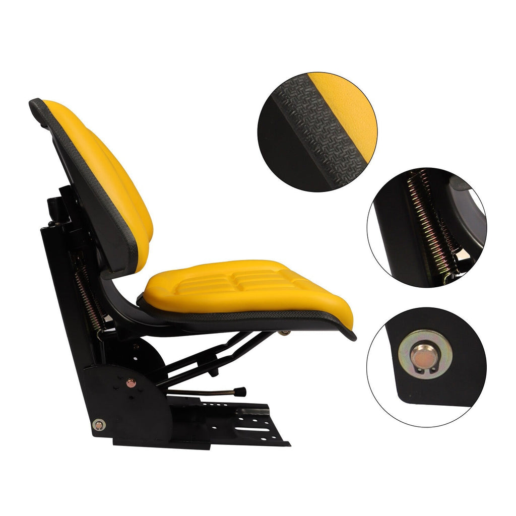 Yellow Tractor Suspension Seat for John Deere 1020 1530 2020 2030 5200