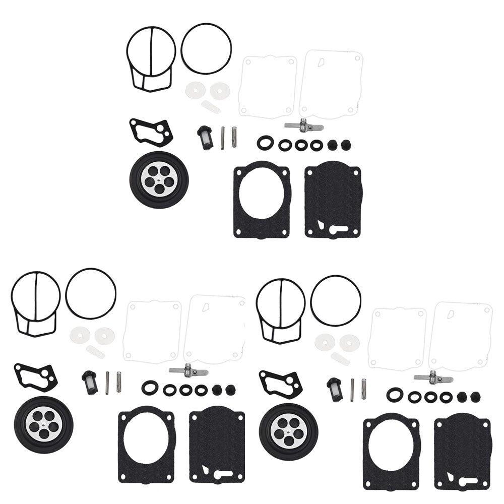 New Yamaha XLT1200 GP1200R Triple Carburetor Rebuild Kit Replacement