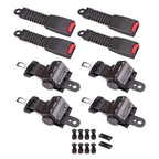 Retractable Golf Cart Lap Seat Belts 4 Sets for EZGO Yamaha Club Car