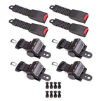 Retractable Golf Cart Lap Seat Belts 4 Sets for EZGO Yamaha Club Car