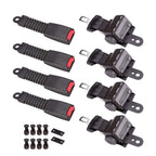 Retractable Golf Cart Lap Seat Belts 4 Sets for EZGO Yamaha Club Car