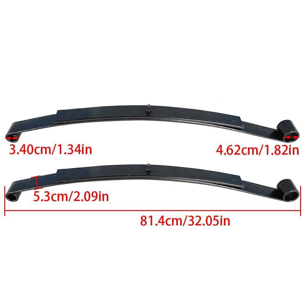 Heavy Duty Rear 2 Leaf Spring Kit w/ Bushings & Sleeves for EZGO RXV Golf Cart