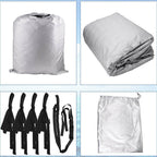 Waterproof Boat Cover Gray for 21-24FT Trailerable Pontoon Fabric