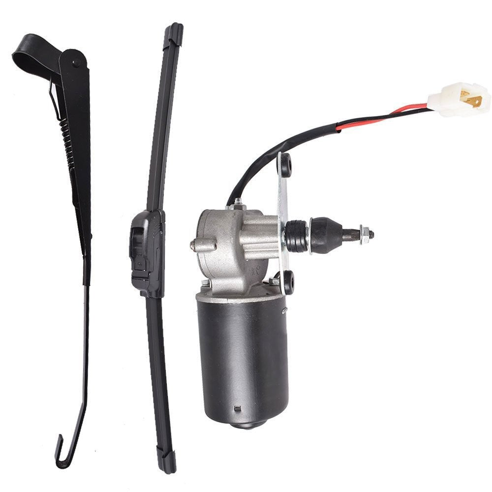 12V UTV Electric Windshield Wiper Motor Kit for Polaris RZR Kawasaki US Fit
