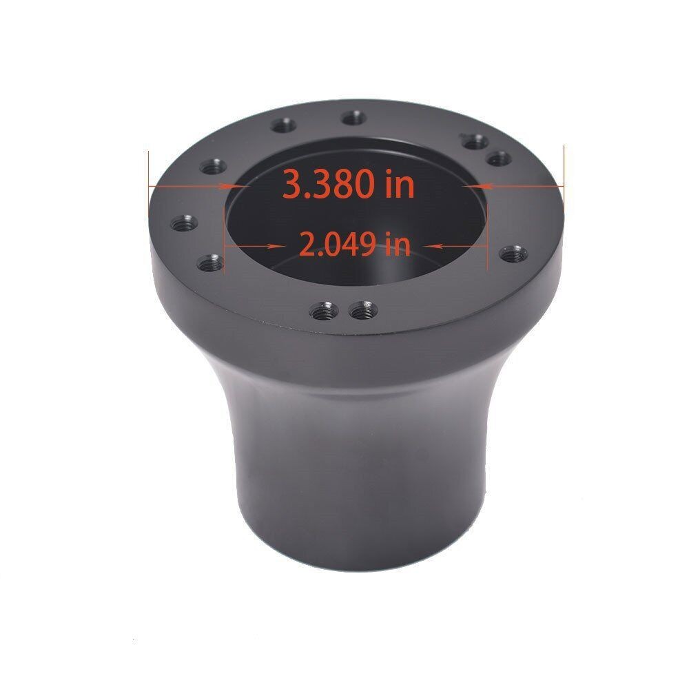 Black Steering Wheel Hub Adapter for EZGO TXT RXV Golf Carts