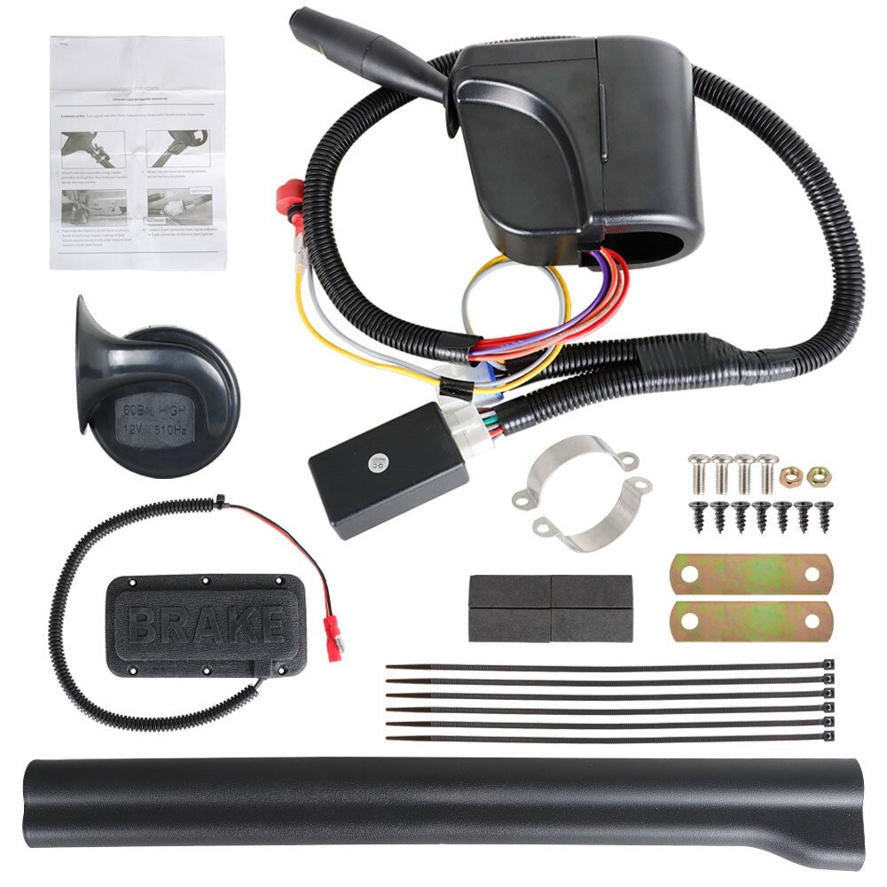 Golf Cart LED Turn Signal Kit w/Horn Brake Light Switch 12V for 86-15 EZGO