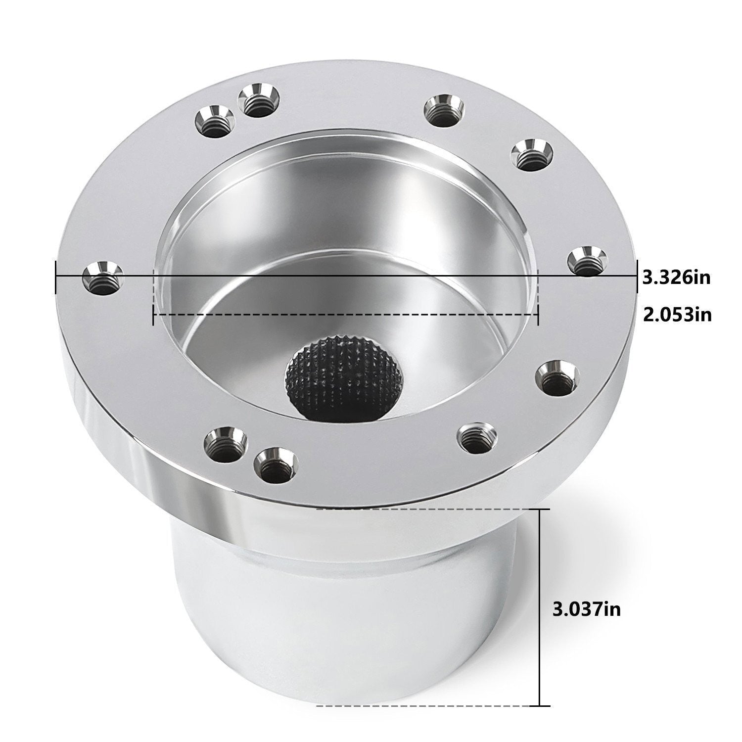 Chrome Golf Cart Steering Wheel Hub Adapter for EZGO RXV TXT Cart Parts