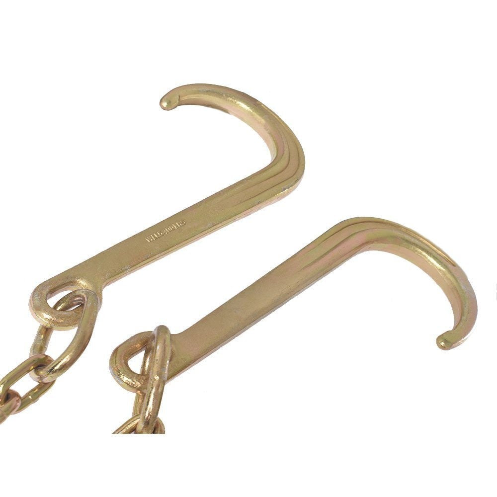 15" G70 V-Chain J Hooks 2" Flatbed Tow Truck Rollback Wrecker Carrier