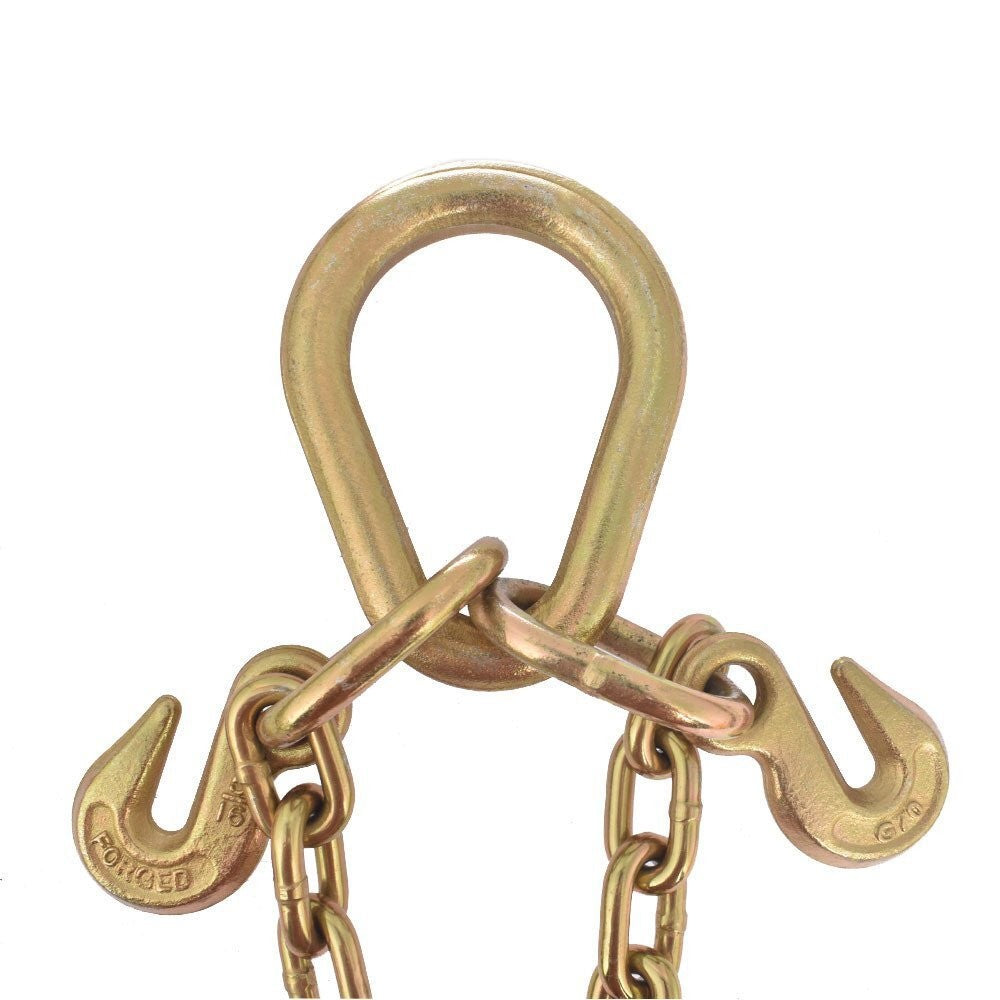 15" G70 V-Chain J Hooks 2" Flatbed Tow Truck Rollback Wrecker Carrier