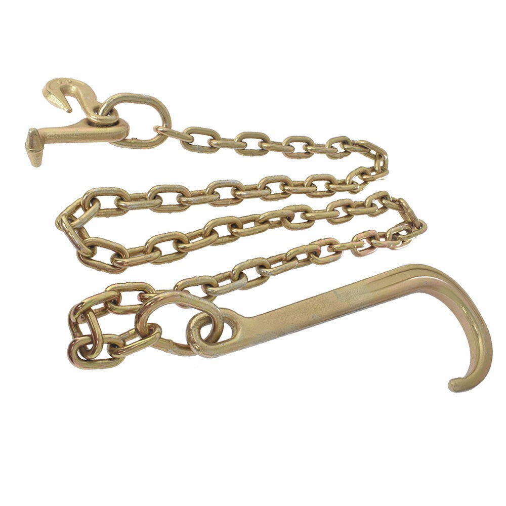 5/16x6ft G70 J Hook Tow Rollback Wrecker Recovery Chain 15