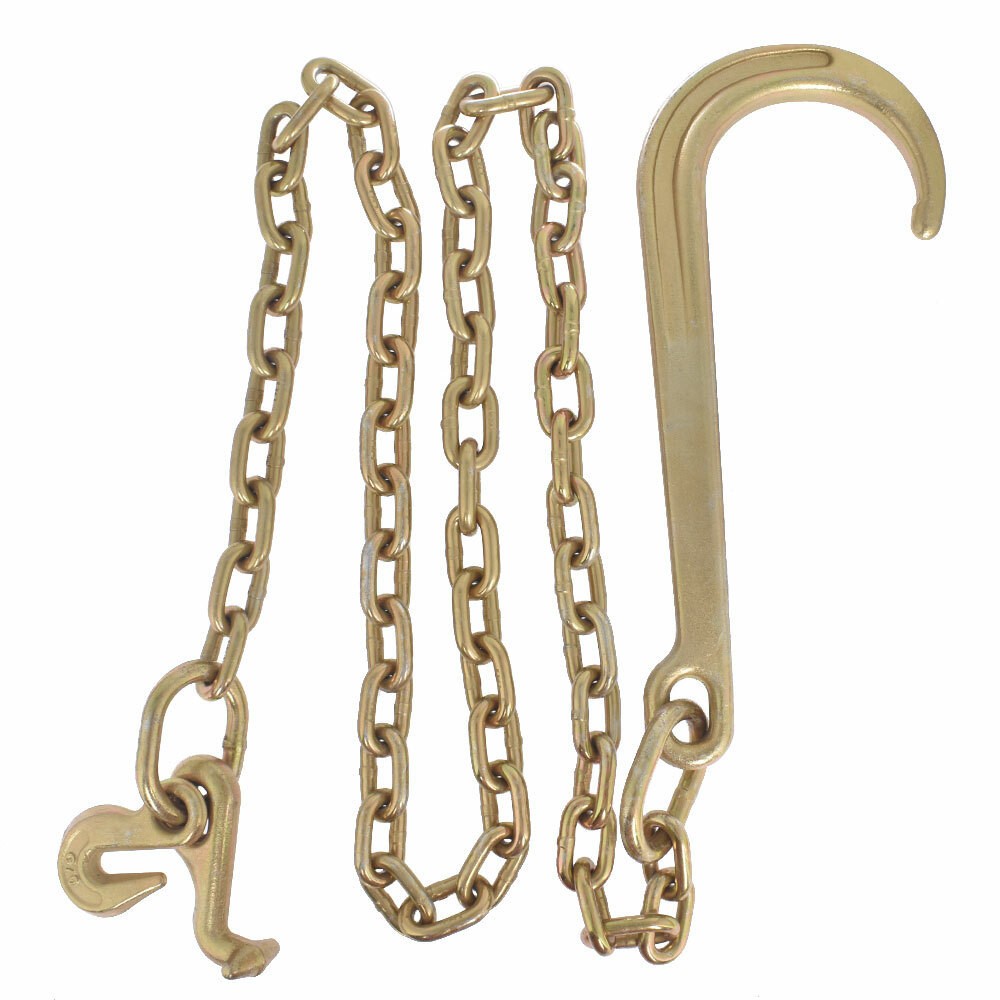 5/16x6ft G70 J Hook Tow Rollback Wrecker Recovery Chain 15