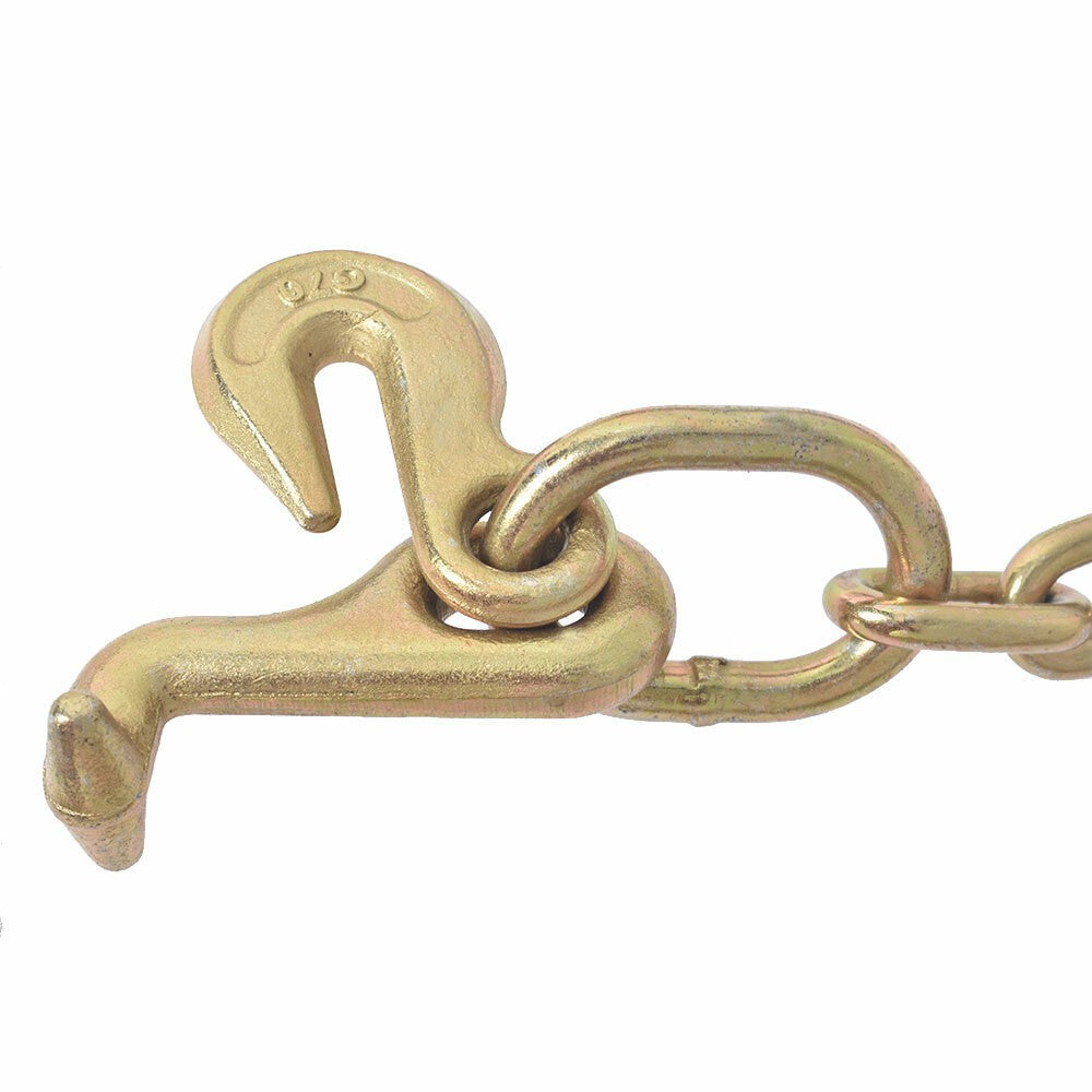 5/16x6ft G70 J Hook Tow Rollback Wrecker Recovery Chain 15