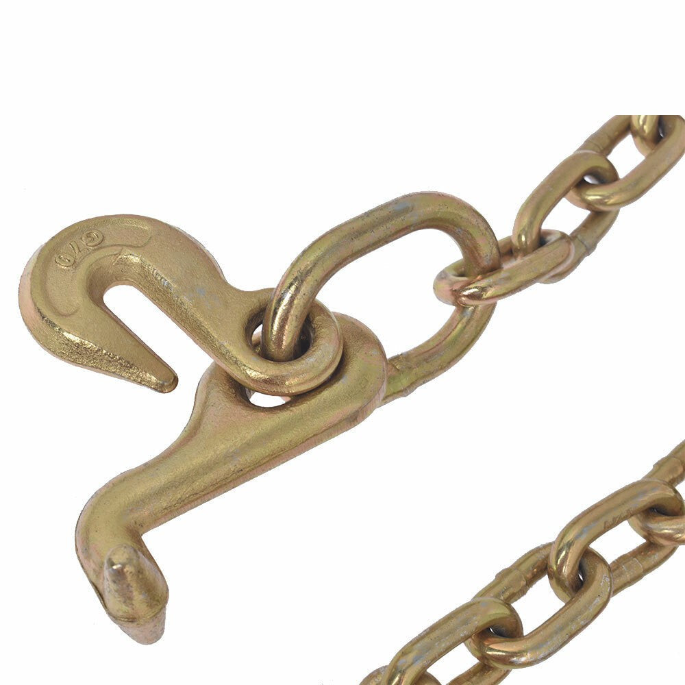 5/16x6ft G70 J Hook Tow Rollback Wrecker Recovery Chain 15