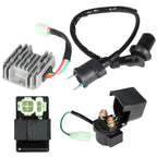 125-150cc GY6 ATV Go Kart Electric Ignition Coil CDI Relay Regulator Set