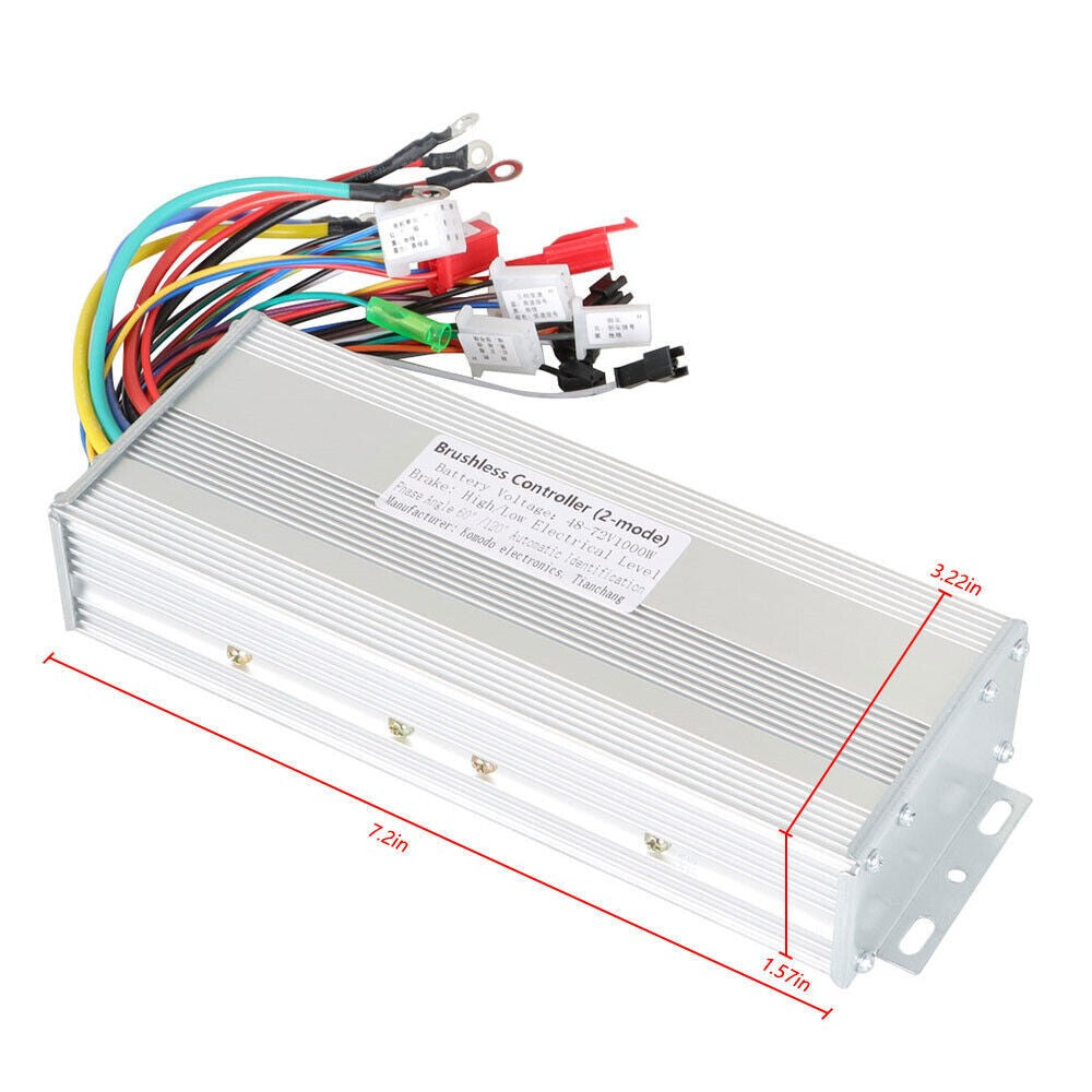 Brushless Motor Speed Controller 48V/72V 1000W for Electric E-Bike Bike