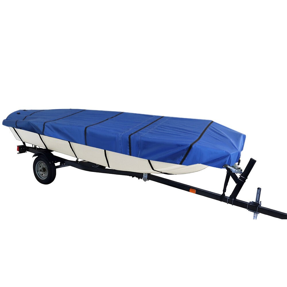 Waterproof Boat Cover 17-19ft Heavy Duty Fabric Beam 95" Dark Blue