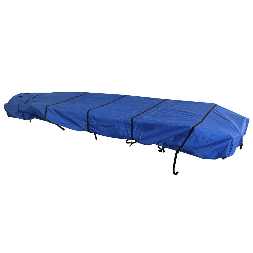 Waterproof Boat Cover 17-19ft Heavy Duty Fabric Beam 95" Dark Blue