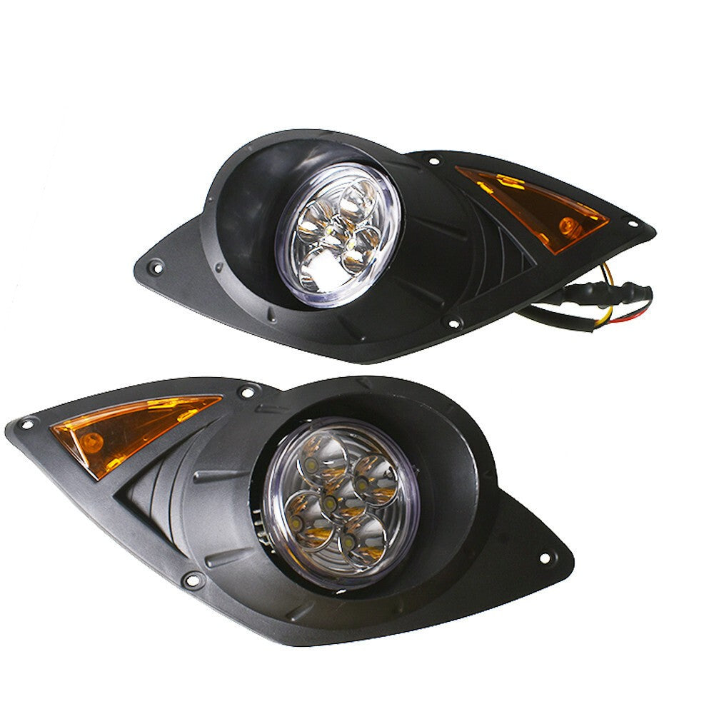 12V LED Head & Tail Light Kit for G&E Yamaha G29 Golf Cart 2007-UP