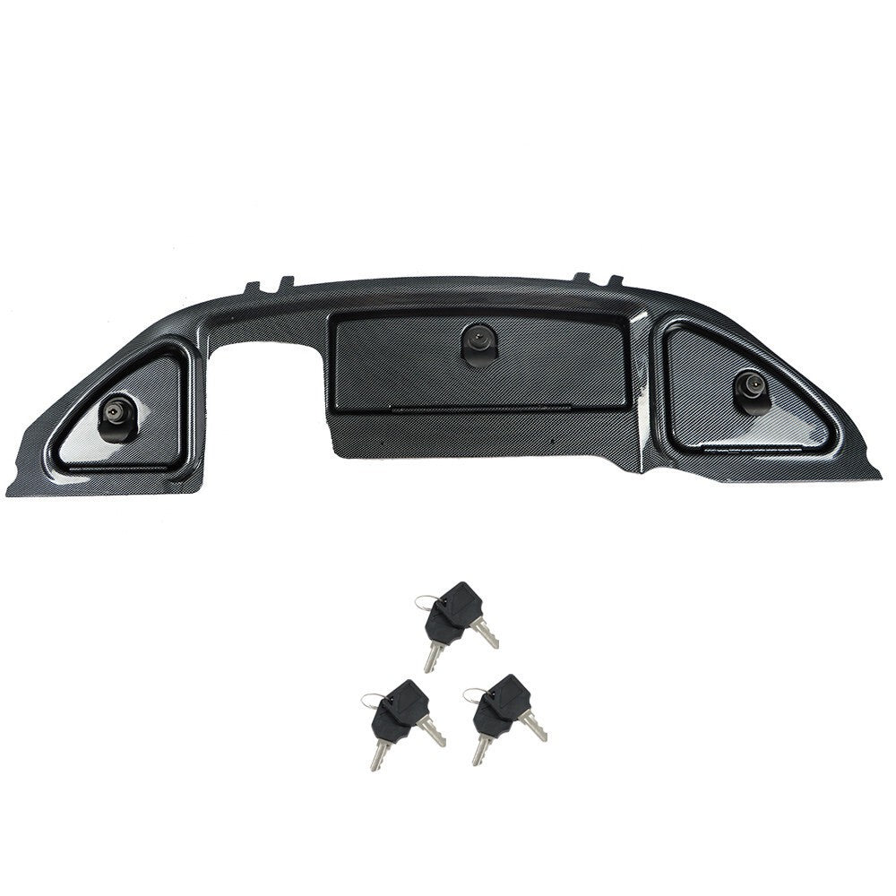 Carbon Fiber Golf Cart Dash with Locking Doors for Club Car Precedent 2008+