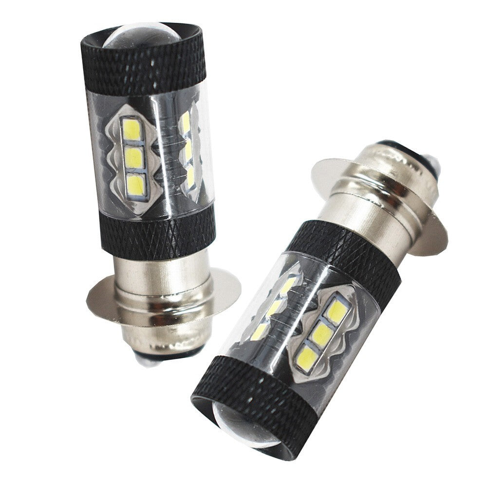 80W LED Fog Headlight Bulbs for Honda Recon 250 TRX250TE 2002-2004 Pair
