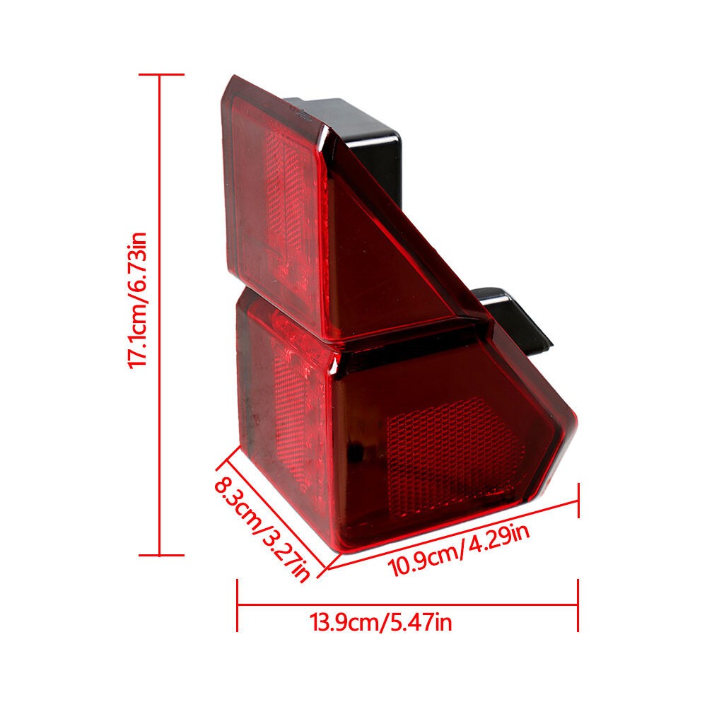 Polaris Ranger XP 1000 2018-2021 Rear Left & Right Red Tail Lights Set New