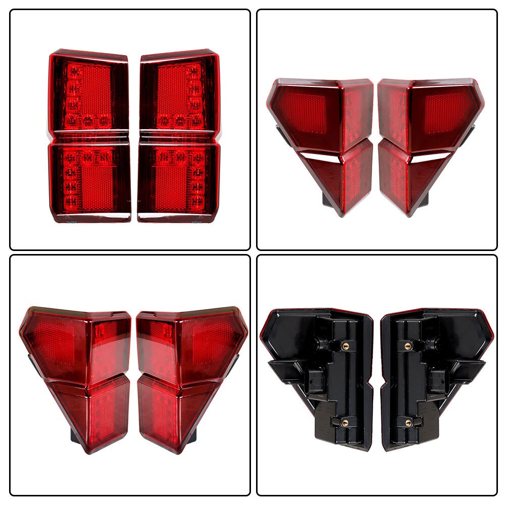 Polaris Ranger XP 1000 2018-2021 Rear Left & Right Red Tail Lights Set New