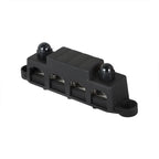 Unused 4 Post Busbar Power Distribution Block 5/16" 12V 250A with Cover