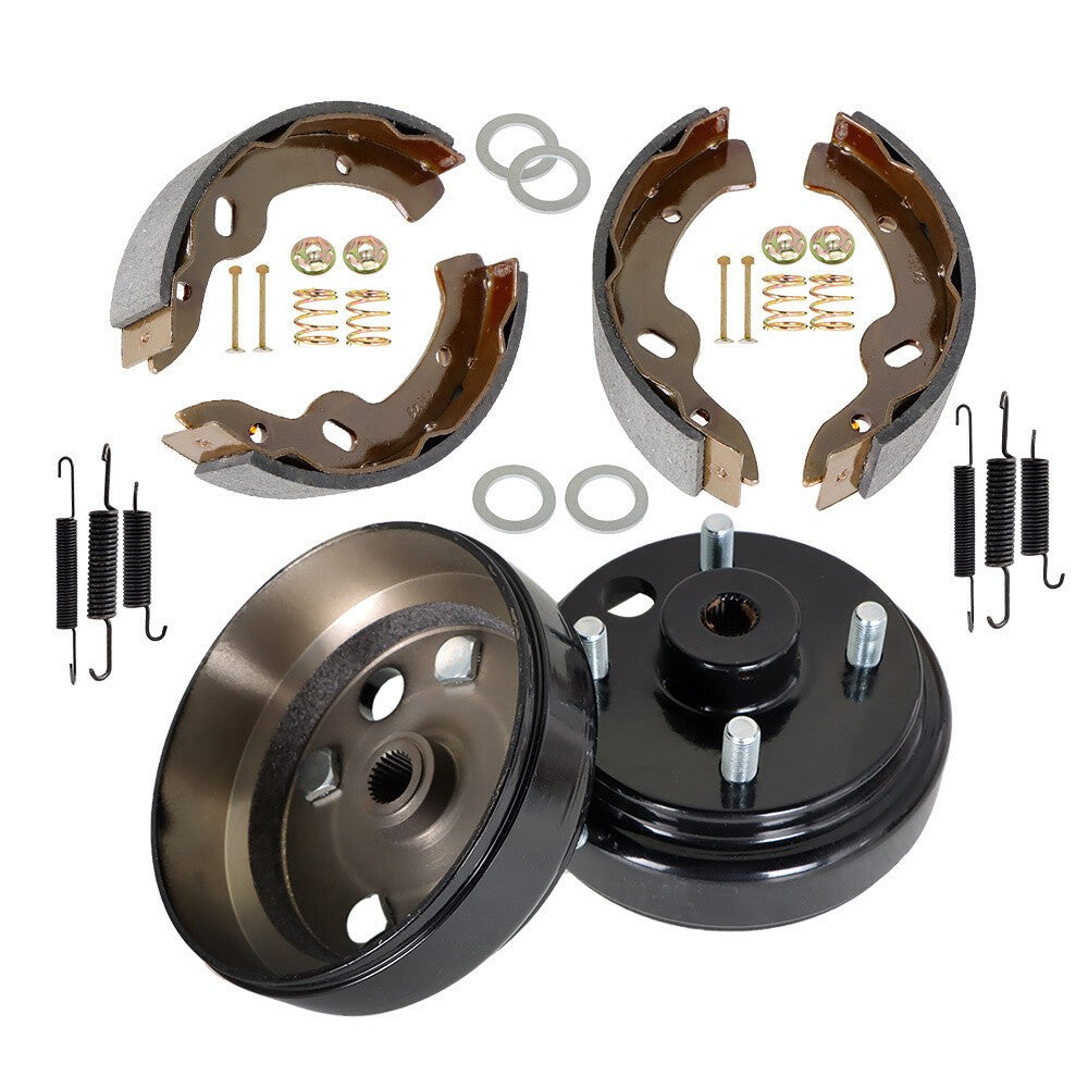 Golf Cart Rear Brake Hub Drum & Shoe Spring Kit for EZGO TXT Electric 96+