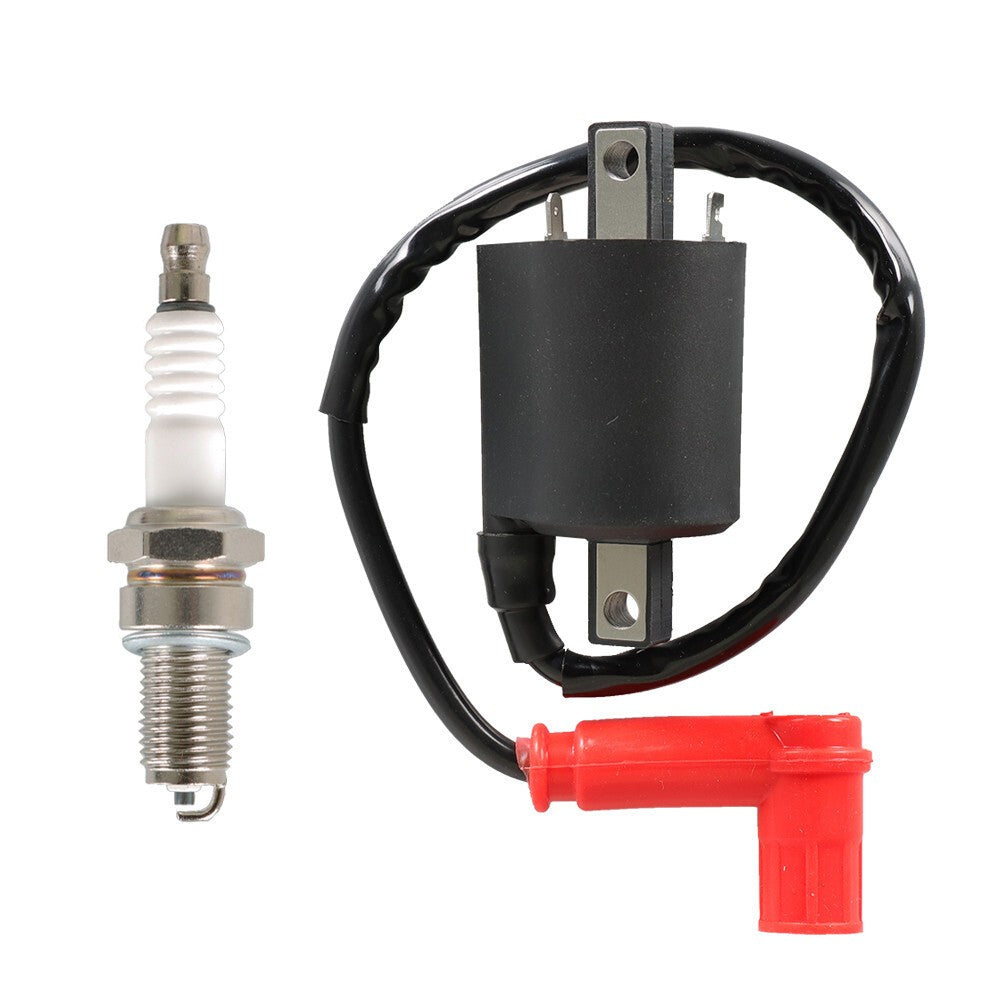 Ignition Coil & Spark Plug for Yamaha G2 1985-1991 G5 1990-1995 Golf Cart