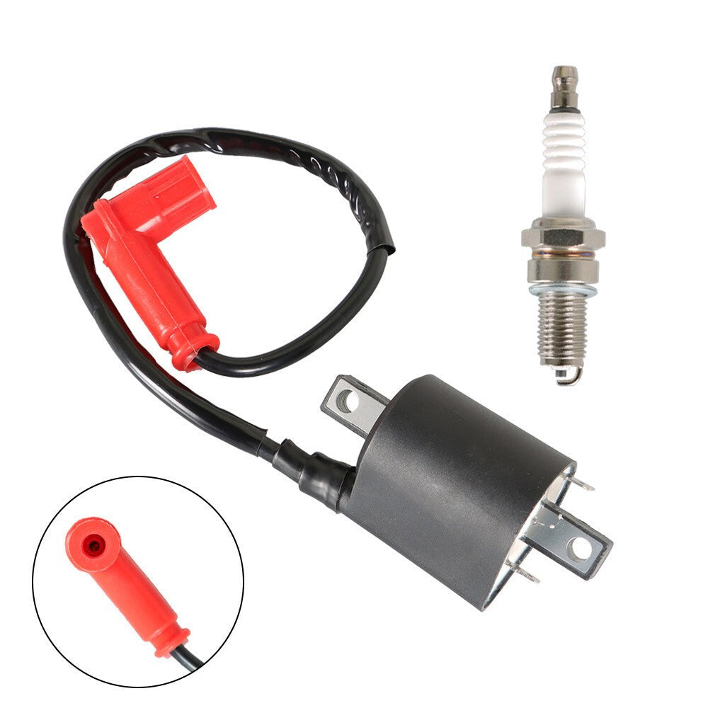 Ignition Coil & Spark Plug for Yamaha G2 1985-1991 G5 1990-1995 Golf Cart