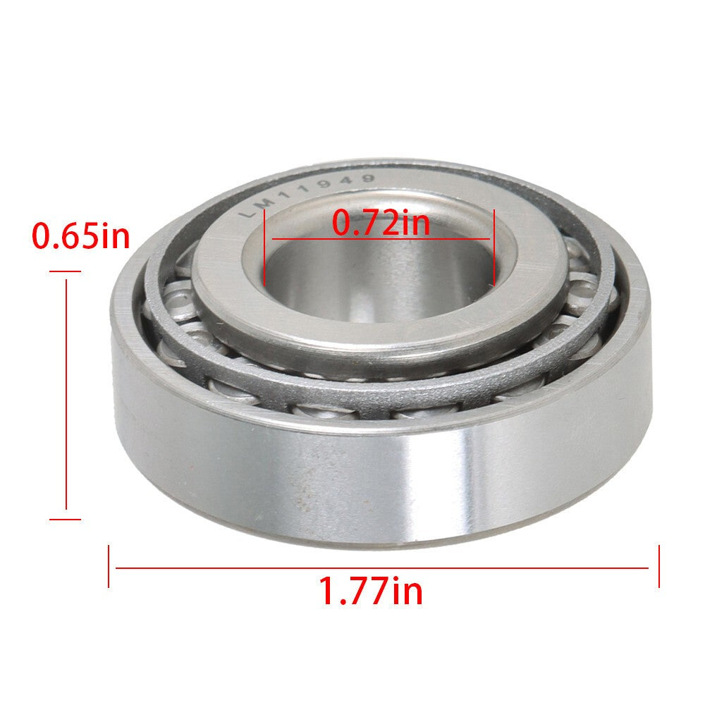 Front Wheel Bearings & Seal Kit for Club Car 1982-2002 DS Golf Cart Set