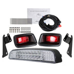 EZGO TXT 1996-2013 LED Light Bar Taillights Kit with Wiring & Brackets