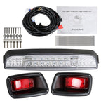 EZGO TXT 1996-2013 LED Light Bar Taillights Kit with Wiring & Brackets