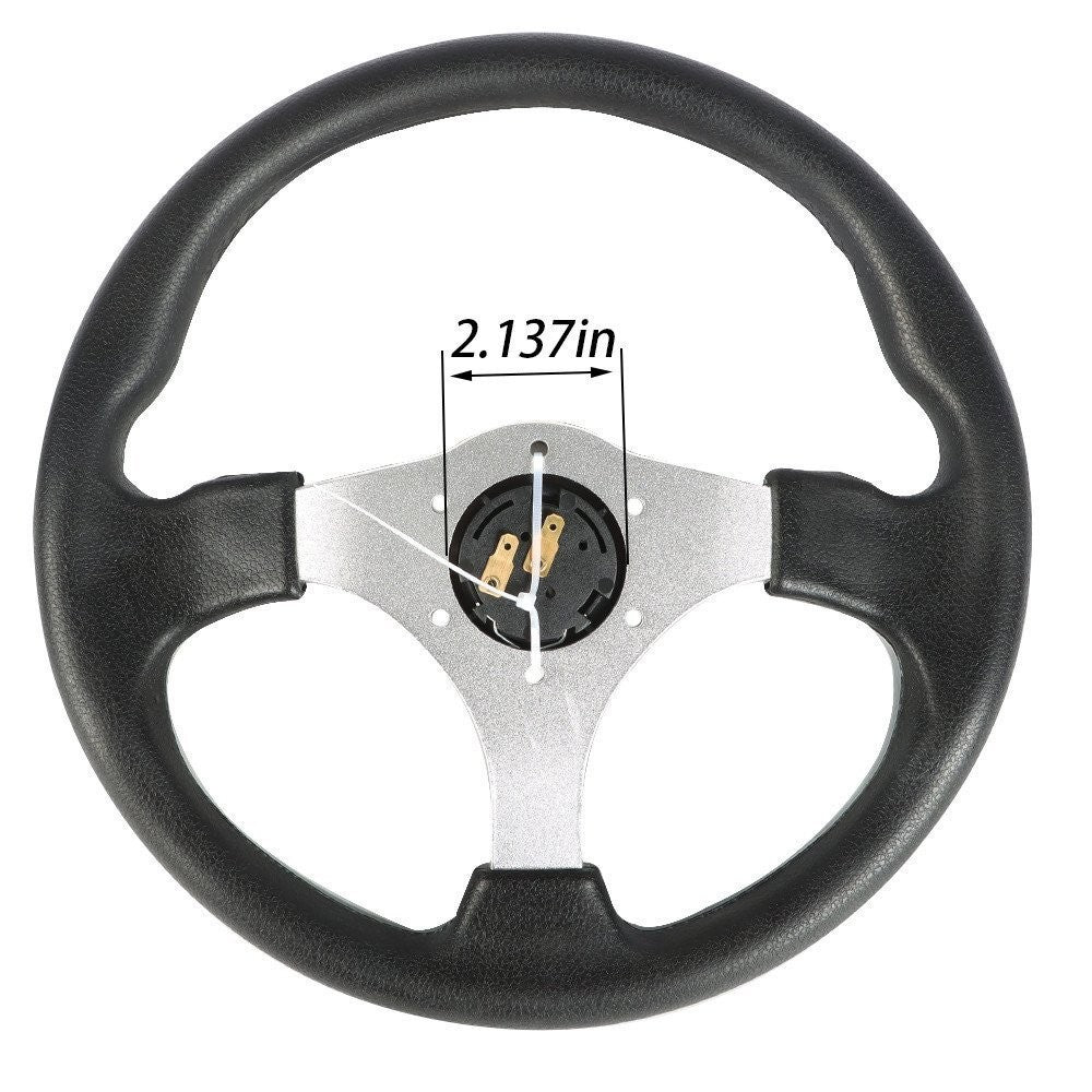 12.5" Carbon Fiber Golf Cart Steering Wheel for EZGO Club Car Yamaha Parts