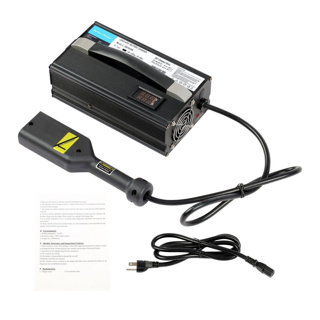 36V 20A EZ-GO TXT Golf Cart Battery Charger Powerwise "D" Style Plug