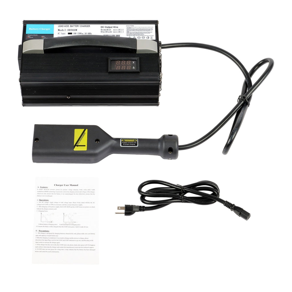 36V 20A EZ-GO TXT Golf Cart Battery Charger Powerwise "D" Style Plug