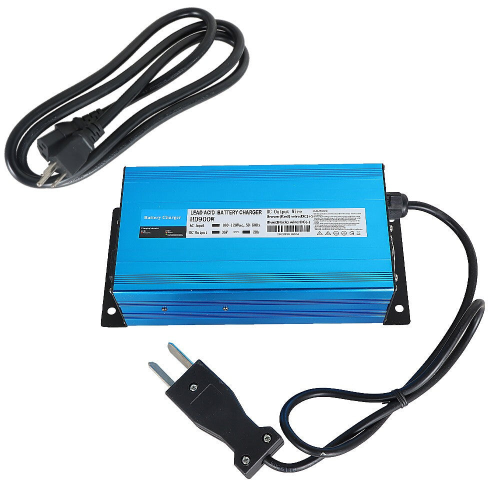 36V 20A Crowfoot Plug Battery Charger for Club Car EZGO Yamaha Golf Cart