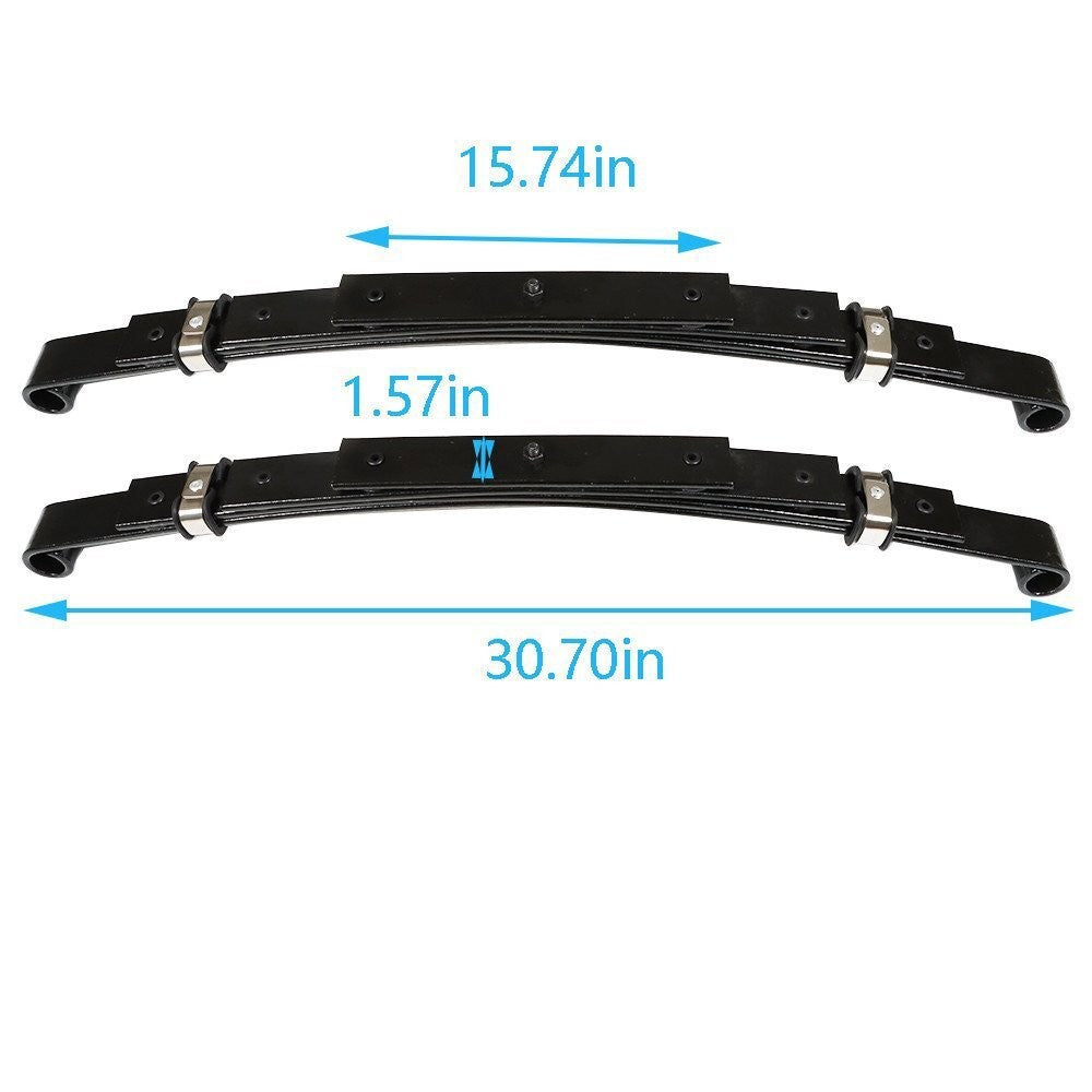 Heavy Duty Rear 4-Leaf Springs for EZGO TXT 1995-2013 Golf Cart Set of 2