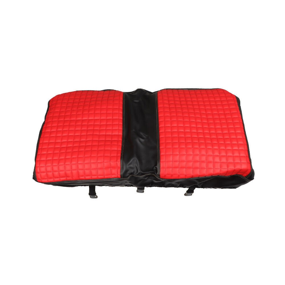 4PCS Red Diamond Stitch Front & Rear Seat Covers for EZGO Medalist TXT 94-13