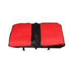 4PCS Red Diamond Stitch Front & Rear Seat Covers for EZGO Medalist TXT 94-13