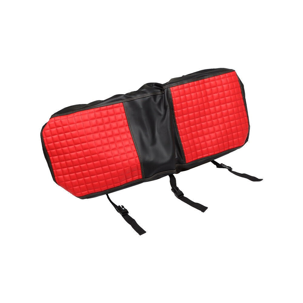 4PCS Red Diamond Stitch Front & Rear Seat Covers for EZGO Medalist TXT 94-13